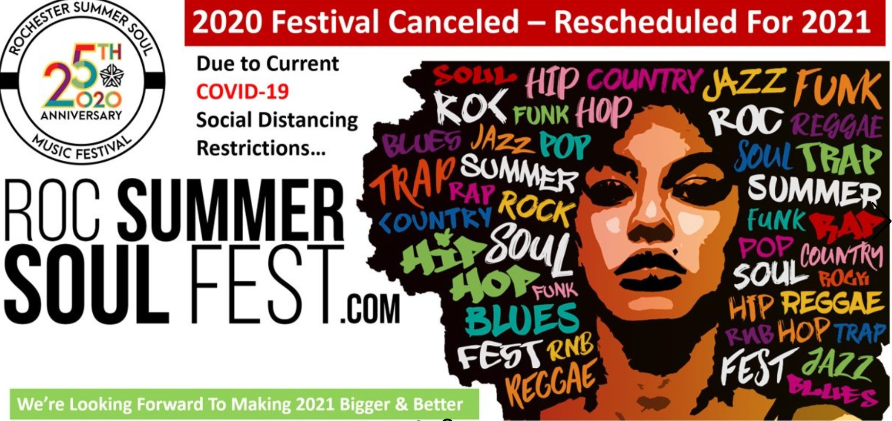 Rochester Summer Soul Music Festival Canceled For Wdkx 103 9