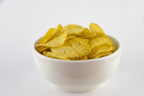 Bowl of potato chips